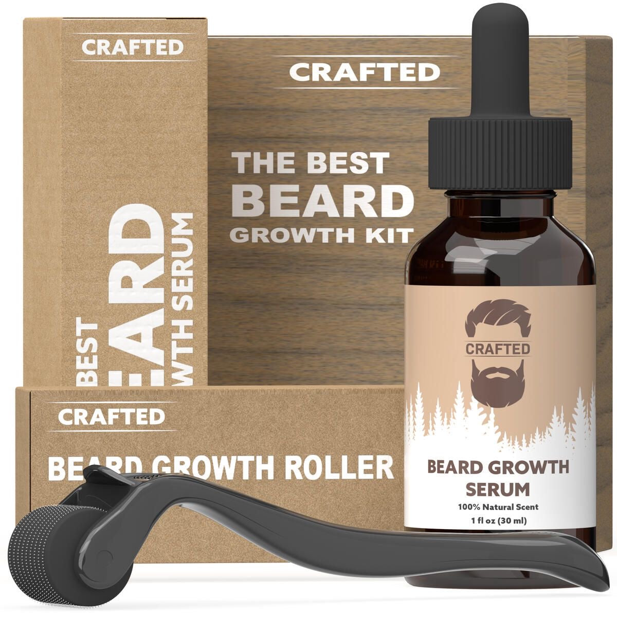 Kit beard growth oil